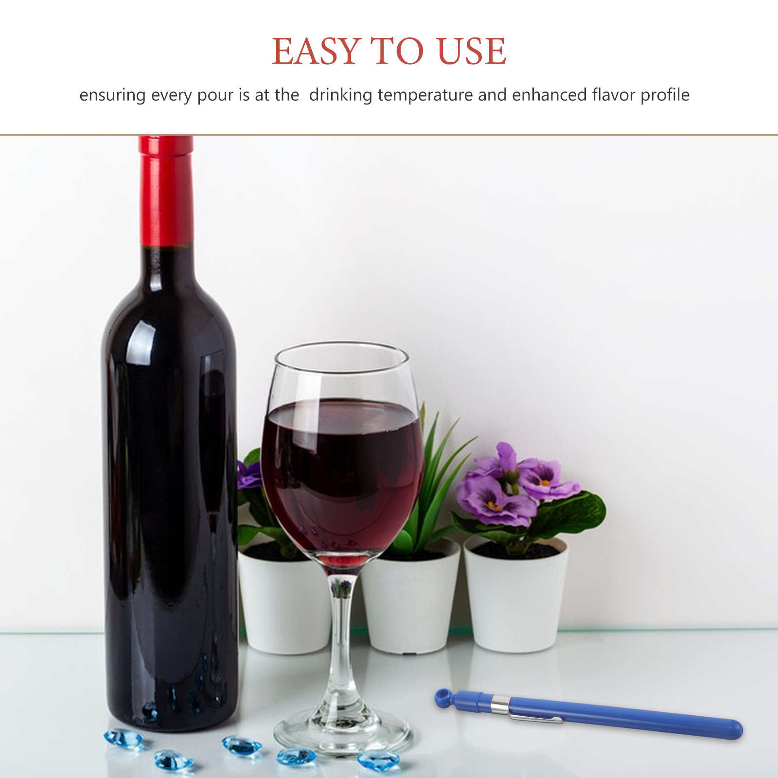 Glass Wine Thermometer Easy Re - Home Cooking Meals avis et prix