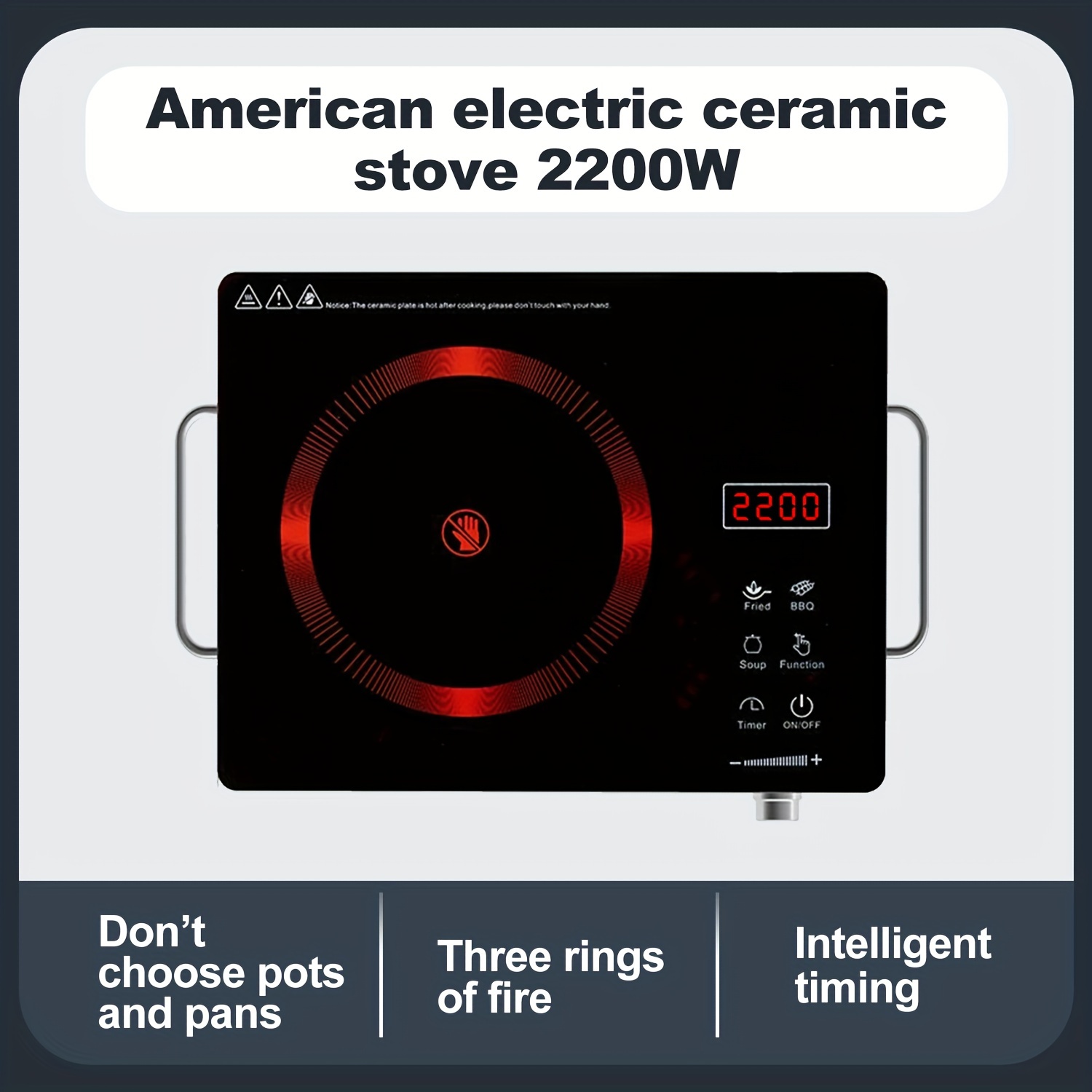 Electric Ceramic Stove, 2200W  - Home Cooking Electric avis et prix