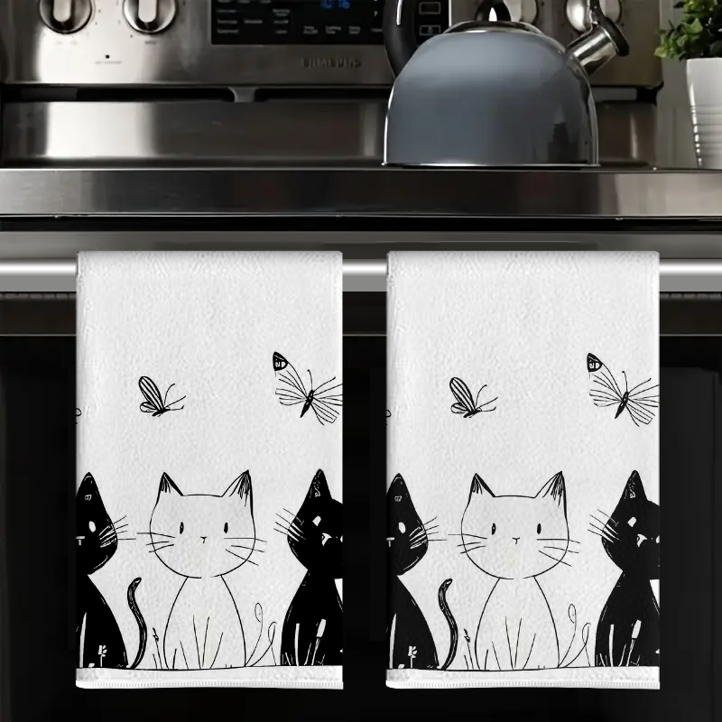 2Pcs, Cat and Butterfly Black  - Home Cooking For Cats avis et prix