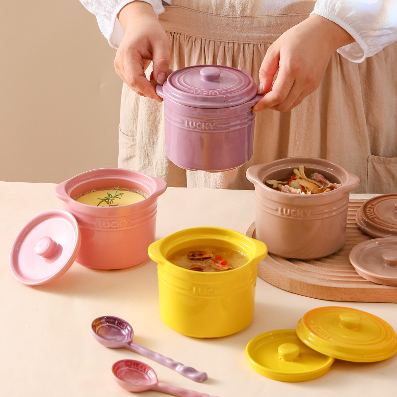 Double Lid Ceramic Bowl,Bird's - Home Cooking Help avis et prix