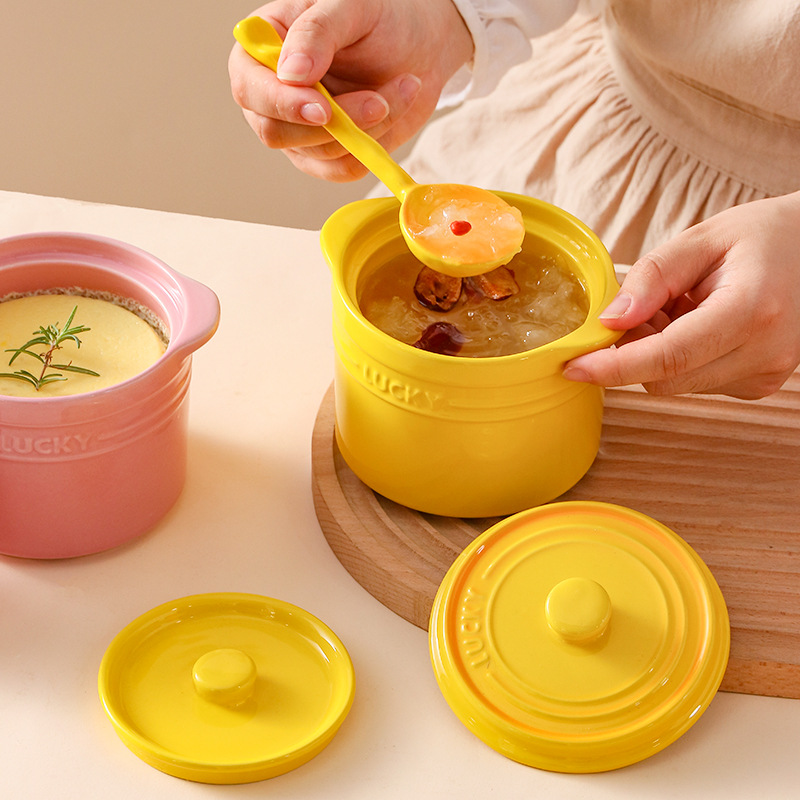 Double Lid Ceramic Bowl,Bird's - Home Cooking Help avis et prix
