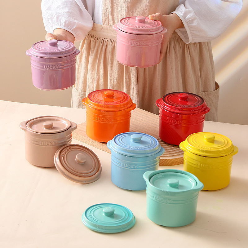 Double Lid Ceramic Bowl,Bird's - Home Cooking Help avis et prix