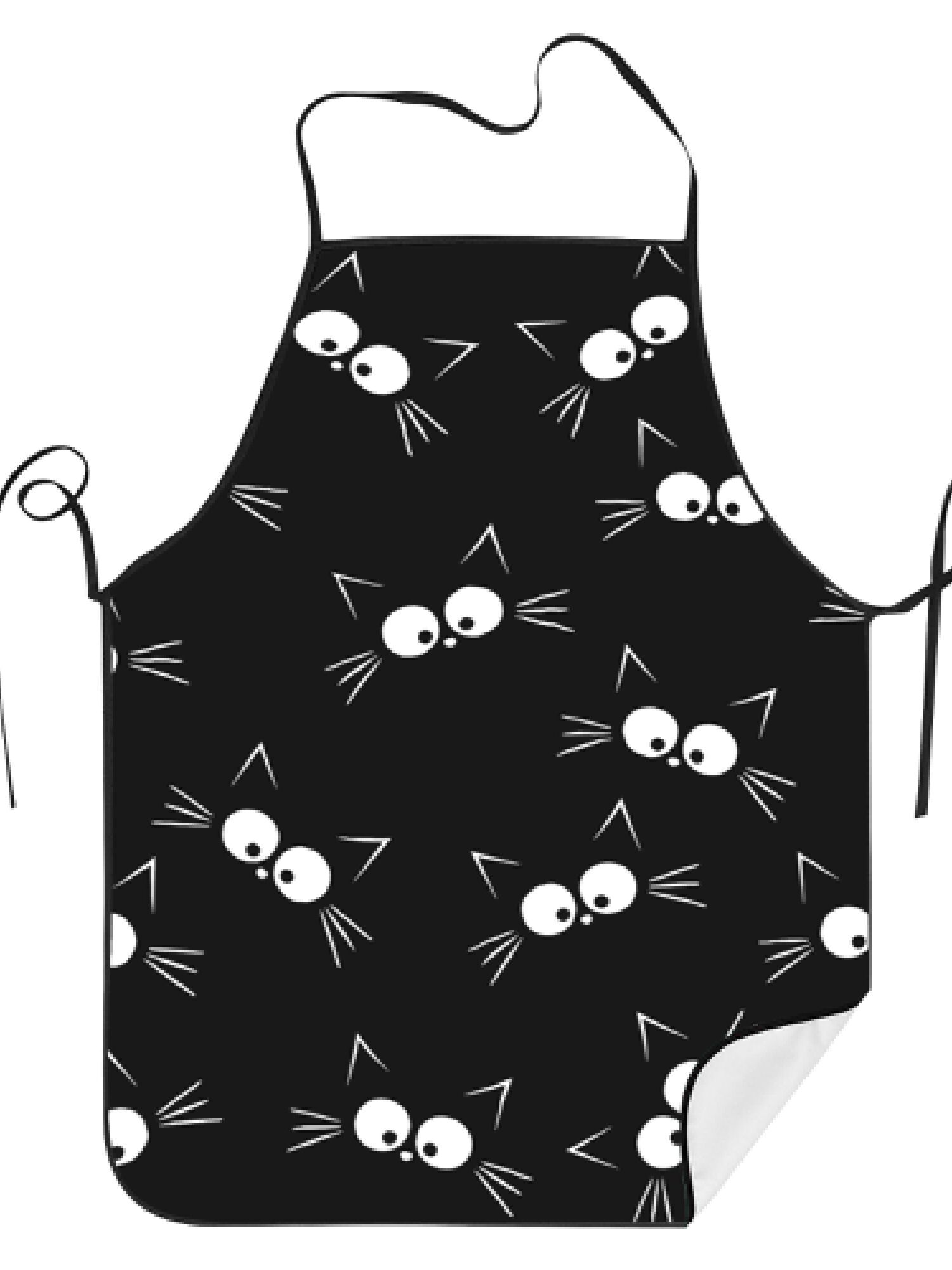 Playful Black Cat Pattern Adul - Home Cooking For Cats avis et prix