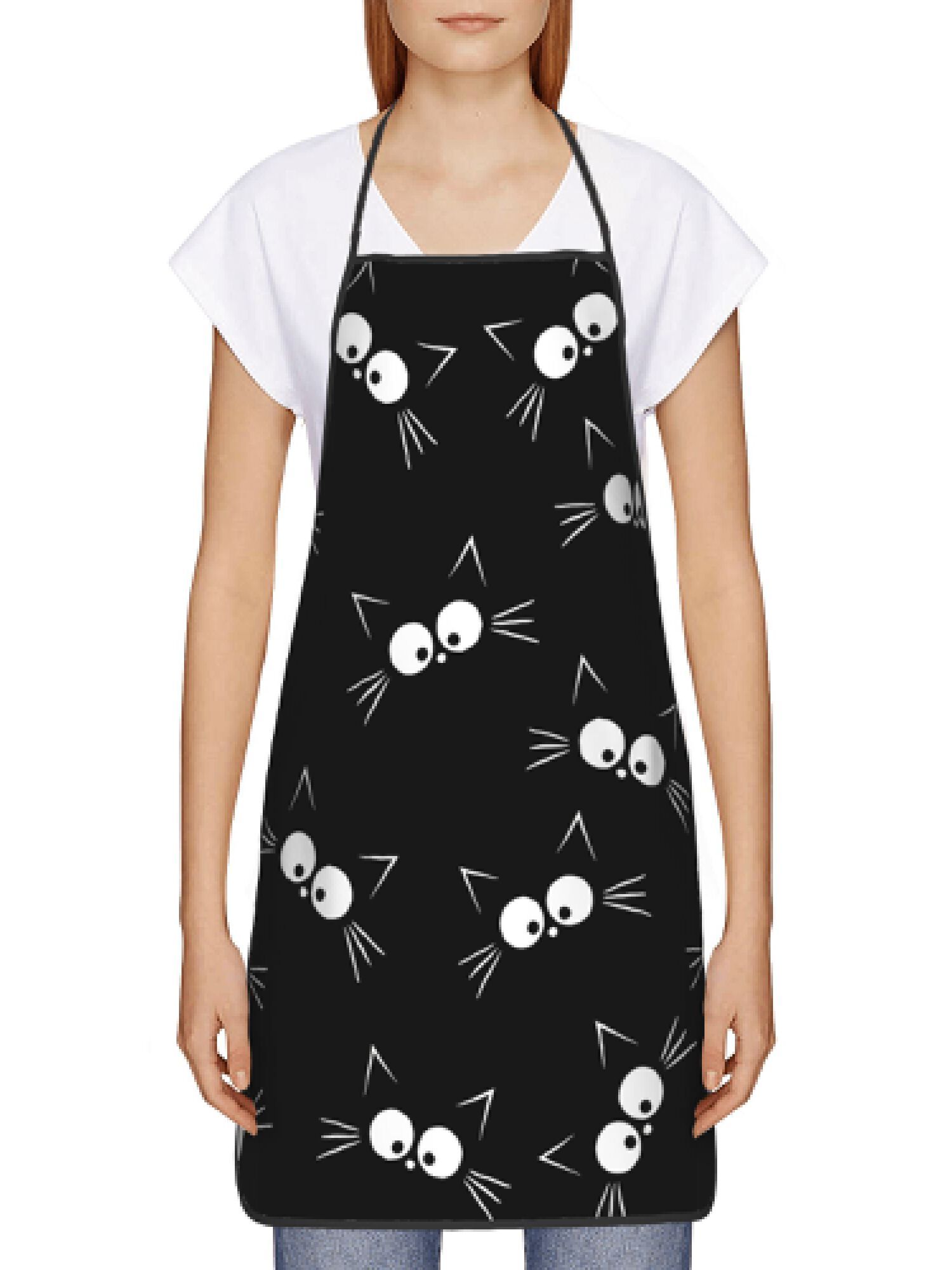 Playful Black Cat Pattern Adul - Home Cooking For Cats avis et prix