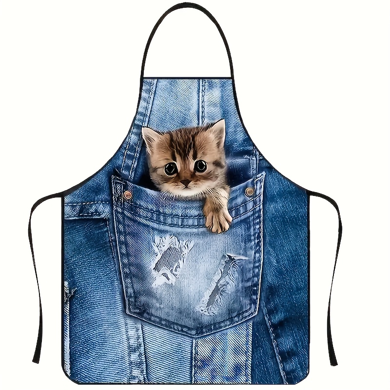 1pc Cute Denim Blue Pocket Cat - Home Cooking For Cats avis et prix