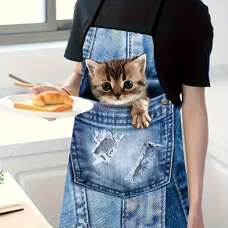 1pc Cute Denim Blue Pocket Cat - Home Cooking For Cats avis et prix