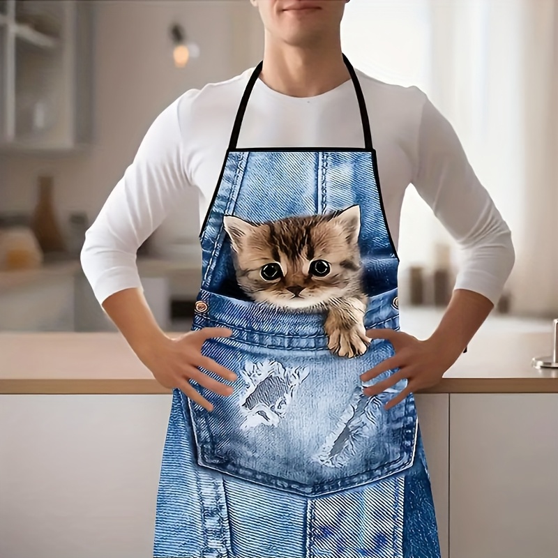 1pc Cute Denim Blue Pocket Cat - Home Cooking For Cats avis et prix