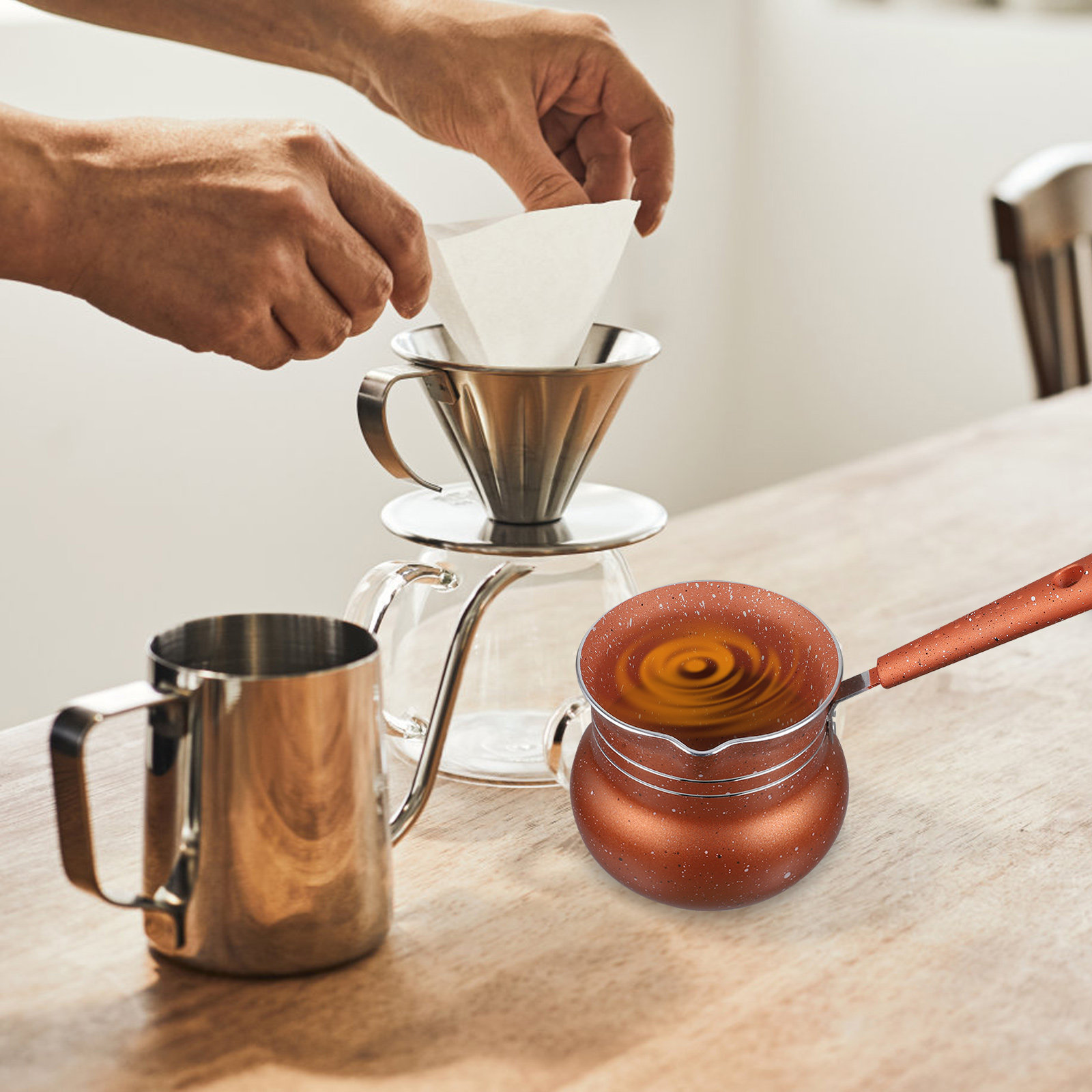 Milk Pot Nonstick Saucepan Kit - Home Cooking Meals avis et prix
