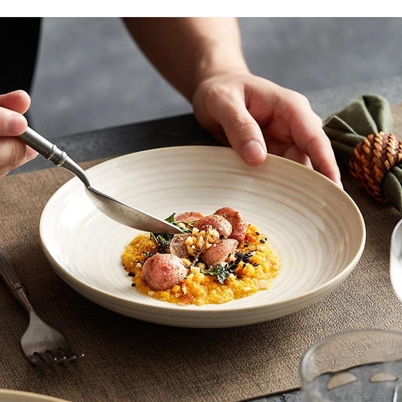 Round Specialty Ceramic Pasta  - Home Cooking Fried Rice avis et prix