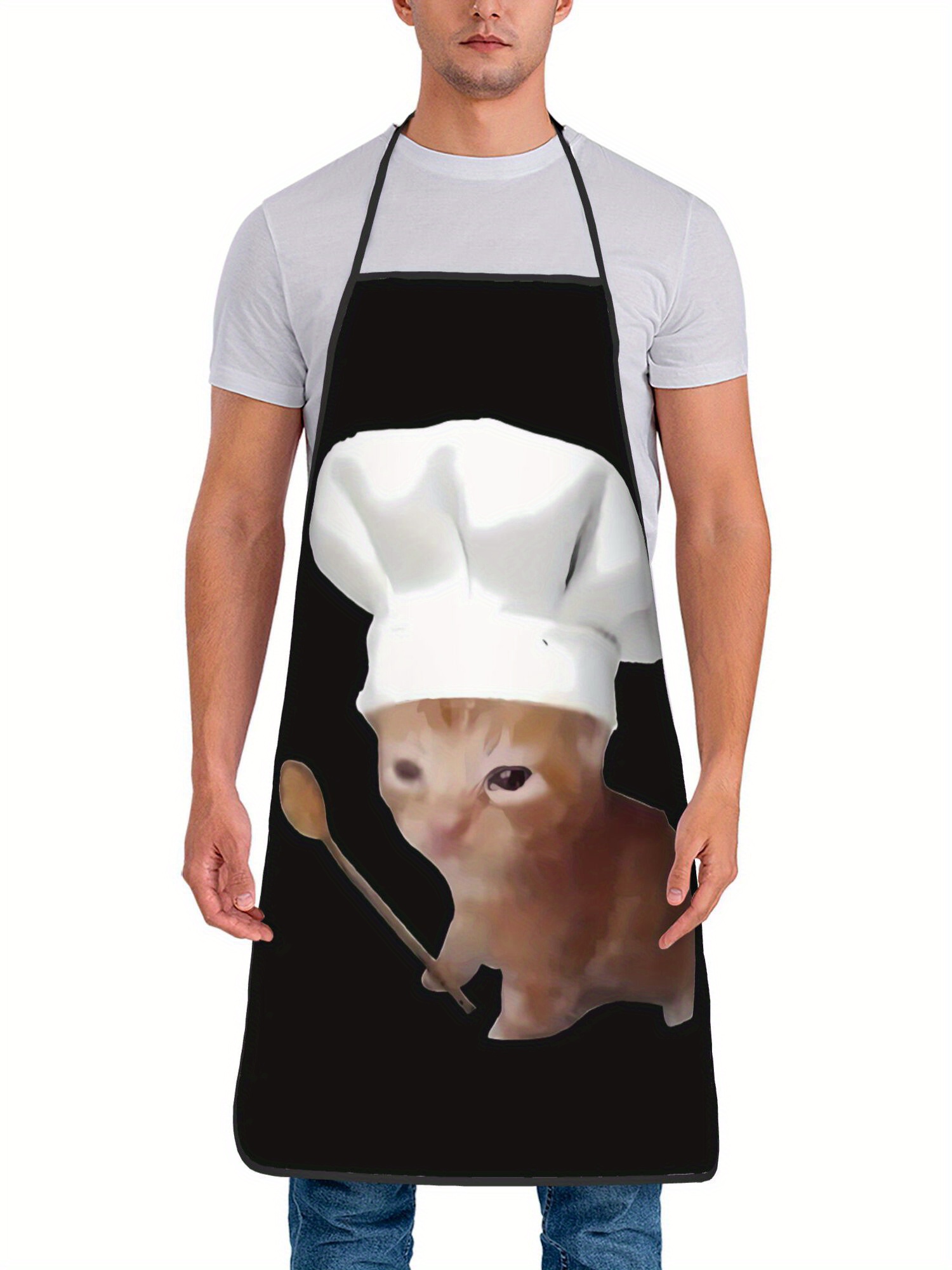 Funny Chef Crying Cat Apron Ki - Home Cooking For Cats avis et prix