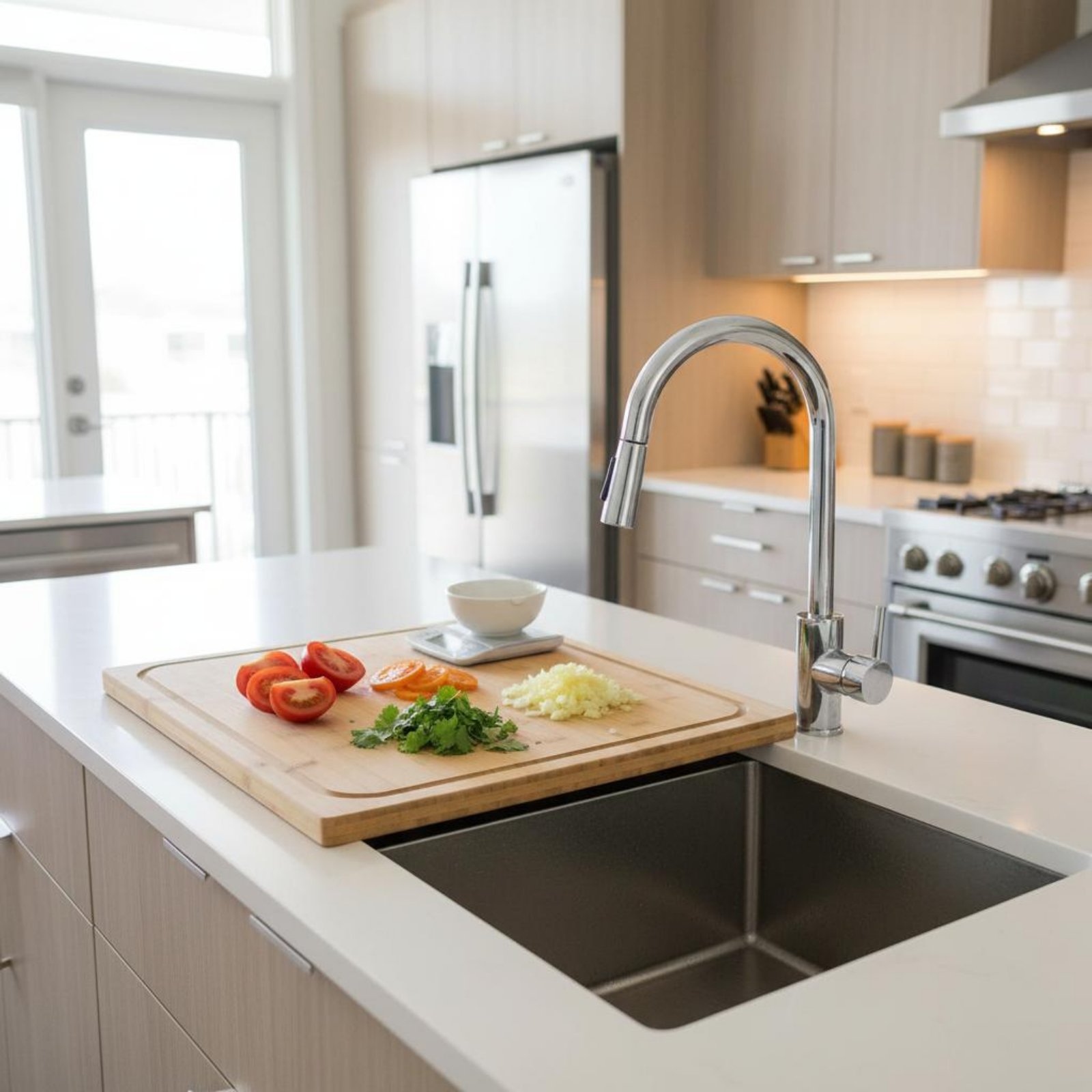 Over the Sink Cutting Board Mu - Home Cooking Kitchen avis et prix