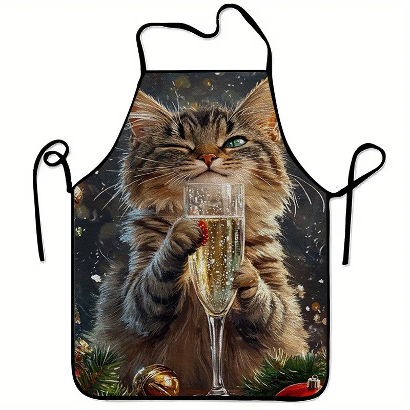 A Cat-Themed Printed Apron, St - Home Cooking For Cats avis et prix