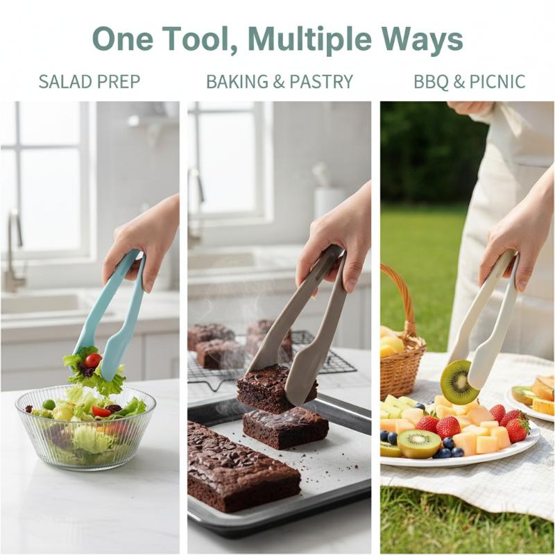 3pcs Plastics Food Tongs NonSl - Home Cooking Help avis et prix