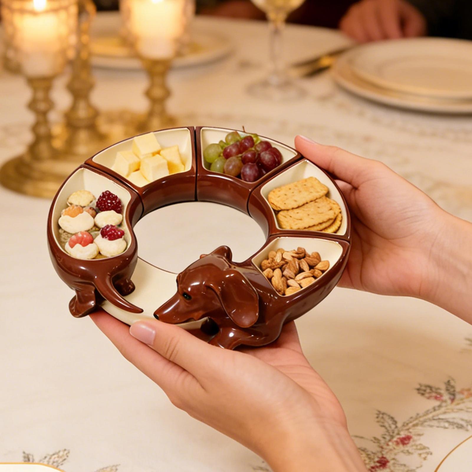 Divided Serving Platter Dachsh - Home Cooking Meals avis et prix