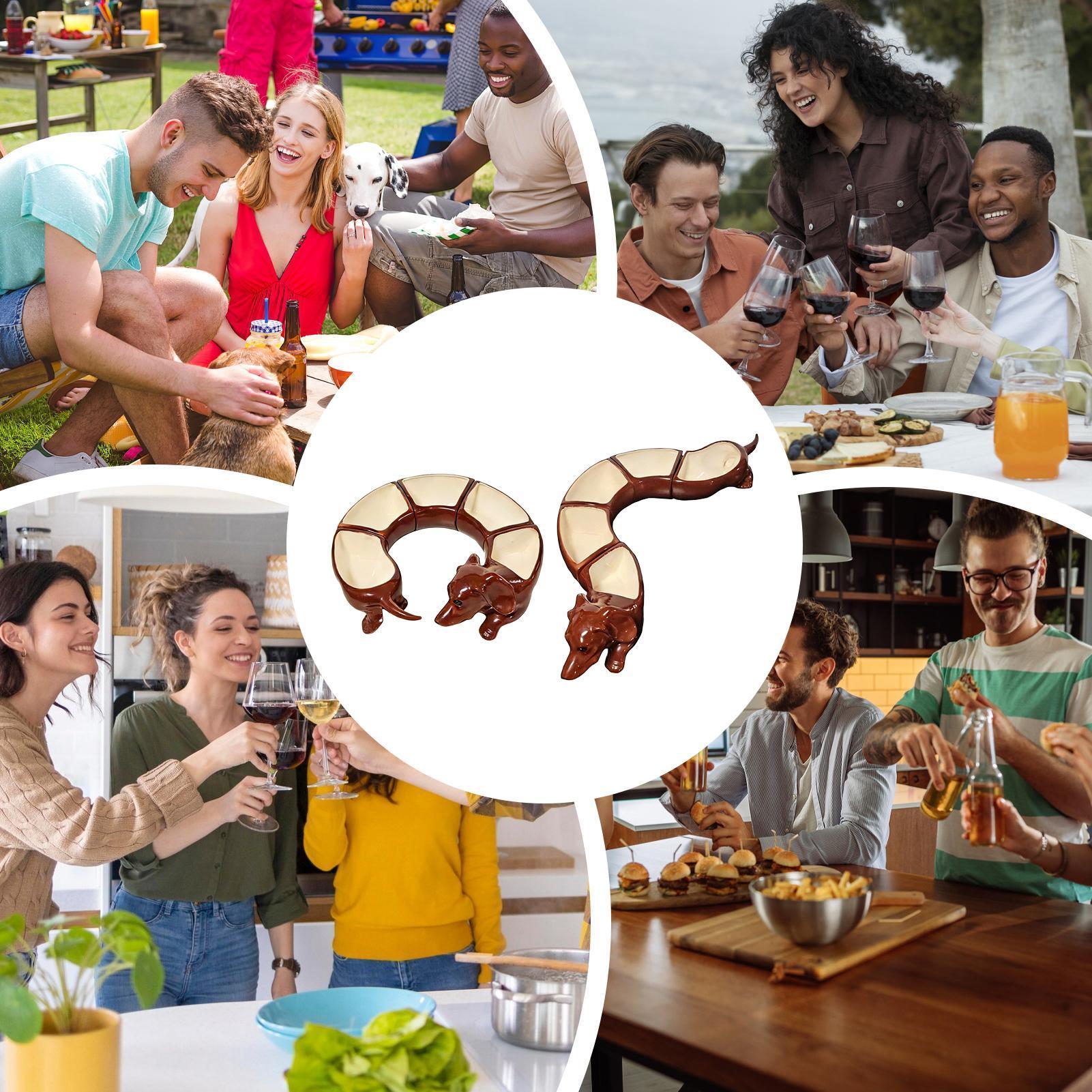 Divided Serving Platter Dachsh - Home Cooking Meals avis et prix
