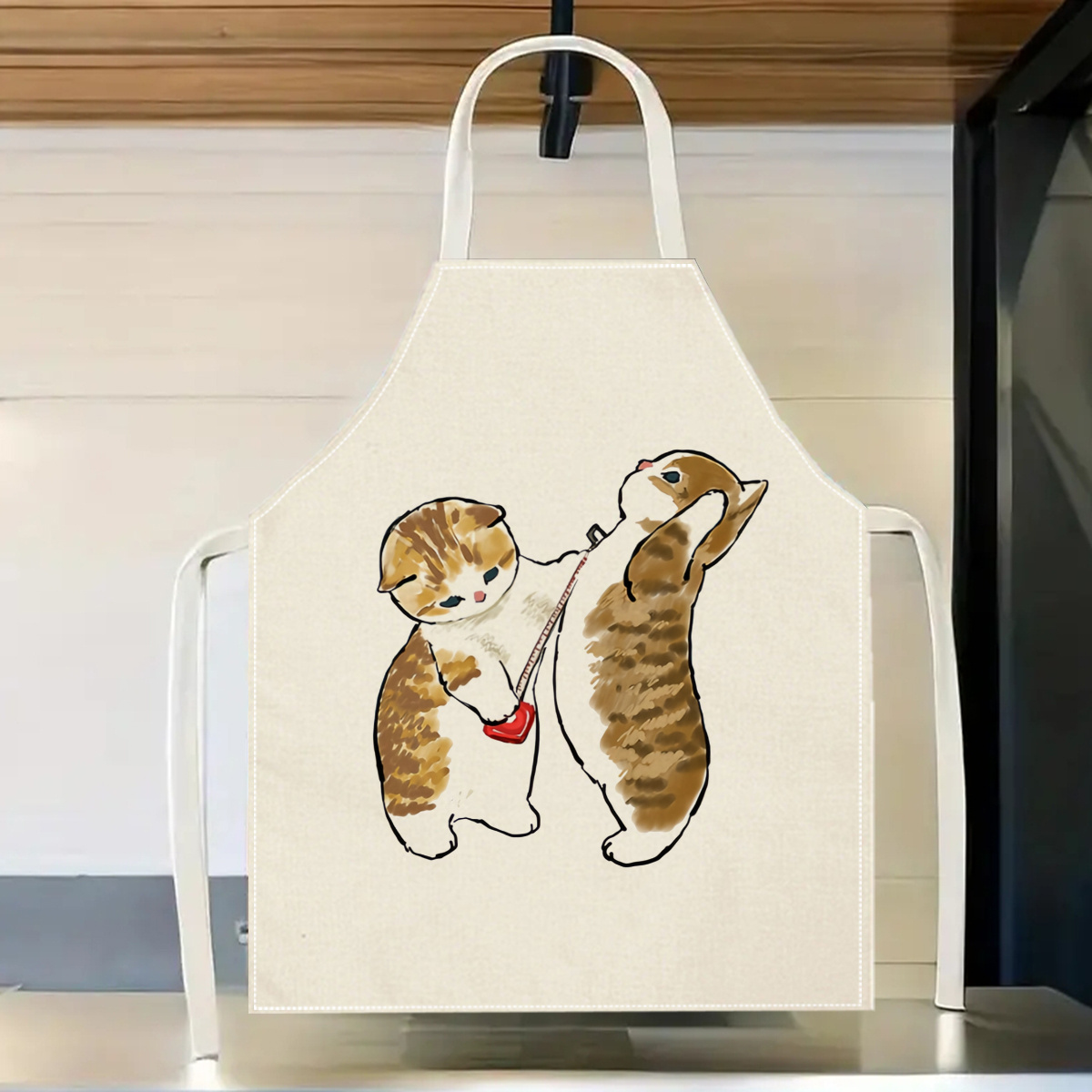 1pc Cute Cats Playing Apron Li - Home Cooking For Cats avis et prix