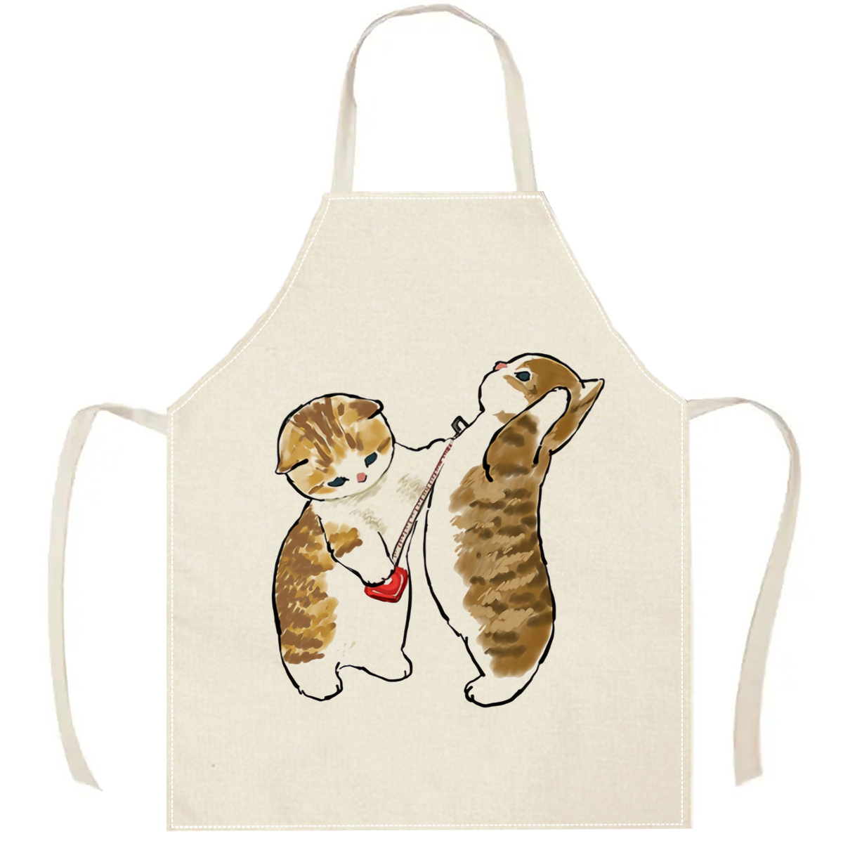 1pc Cute Cats Playing Apron Li - Home Cooking For Cats avis et prix