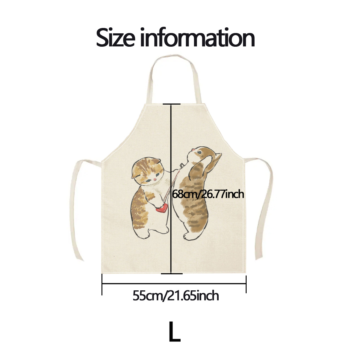 1pc Cute Cats Playing Apron Li - Home Cooking For Cats avis et prix