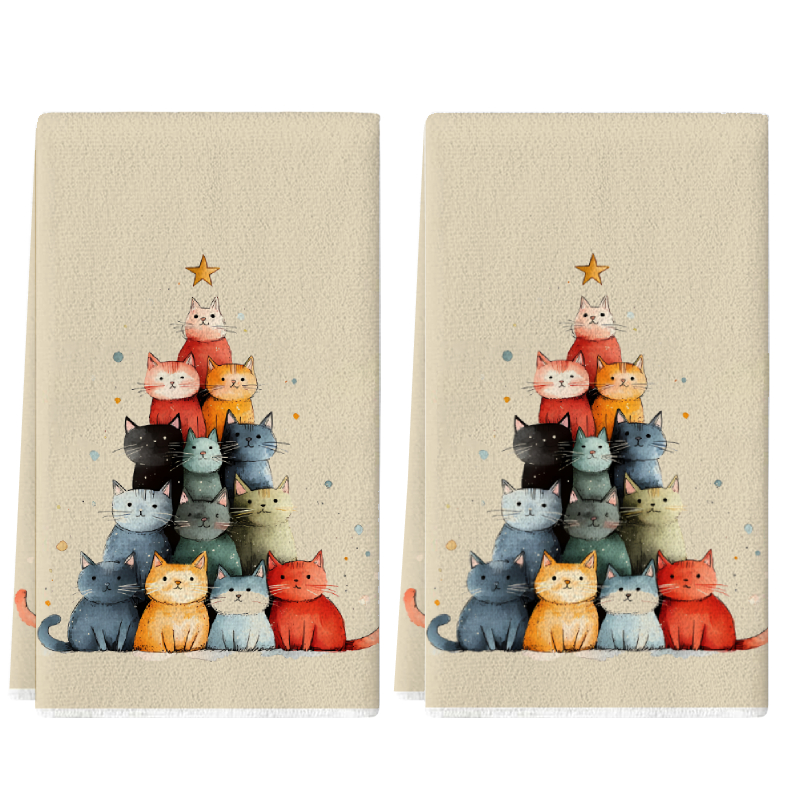 2Pcs, Cute Cat-Themed Kitchen  - Home Cooking For Cats avis et prix