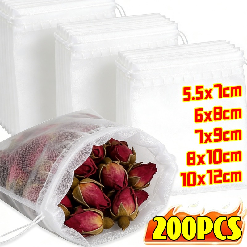 200/50Pcs Nylon Tea Bags Small - Home Cooking Meals avis et prix