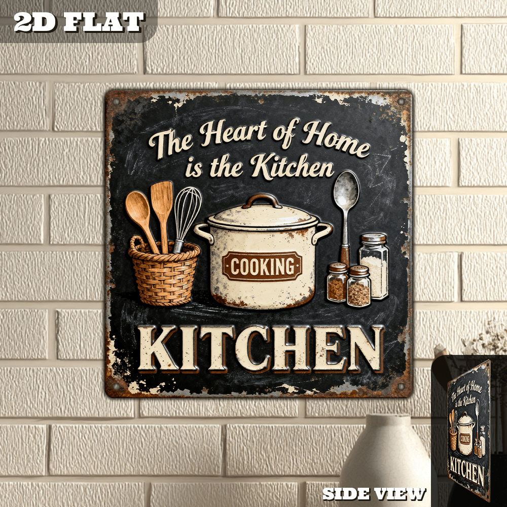 Vintage Metal Kitchen Wall Dec - Home Cooking Kitchen avis et prix