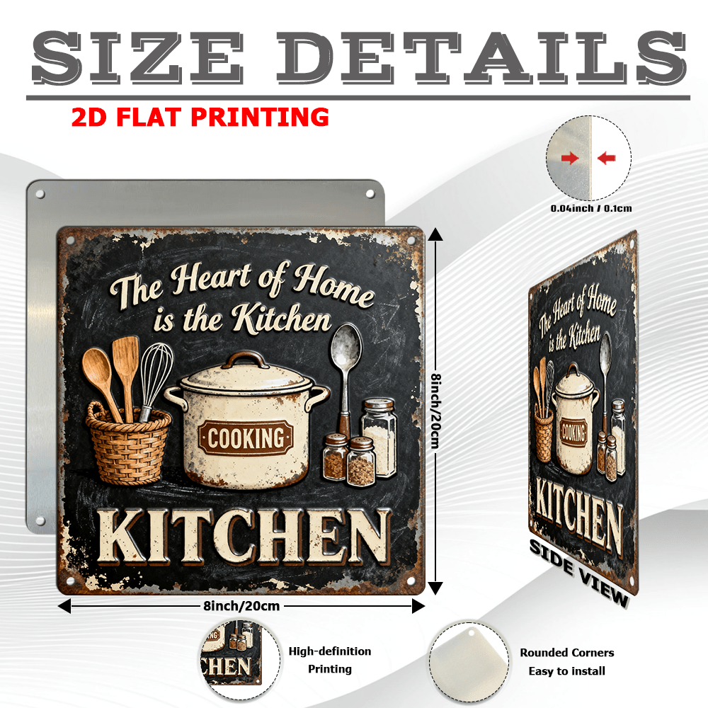 Vintage Metal Kitchen Wall Dec - Home Cooking Kitchen avis et prix