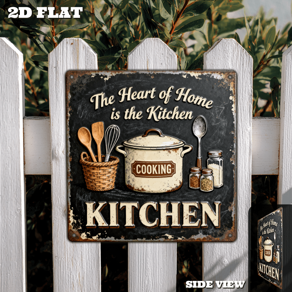 Vintage Metal Kitchen Wall Dec - Home Cooking Kitchen avis et prix