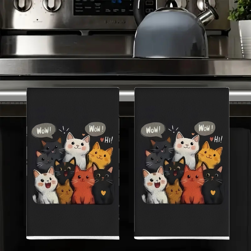2Pcs, Black Background Cat-The - Home Cooking For Cats avis et prix