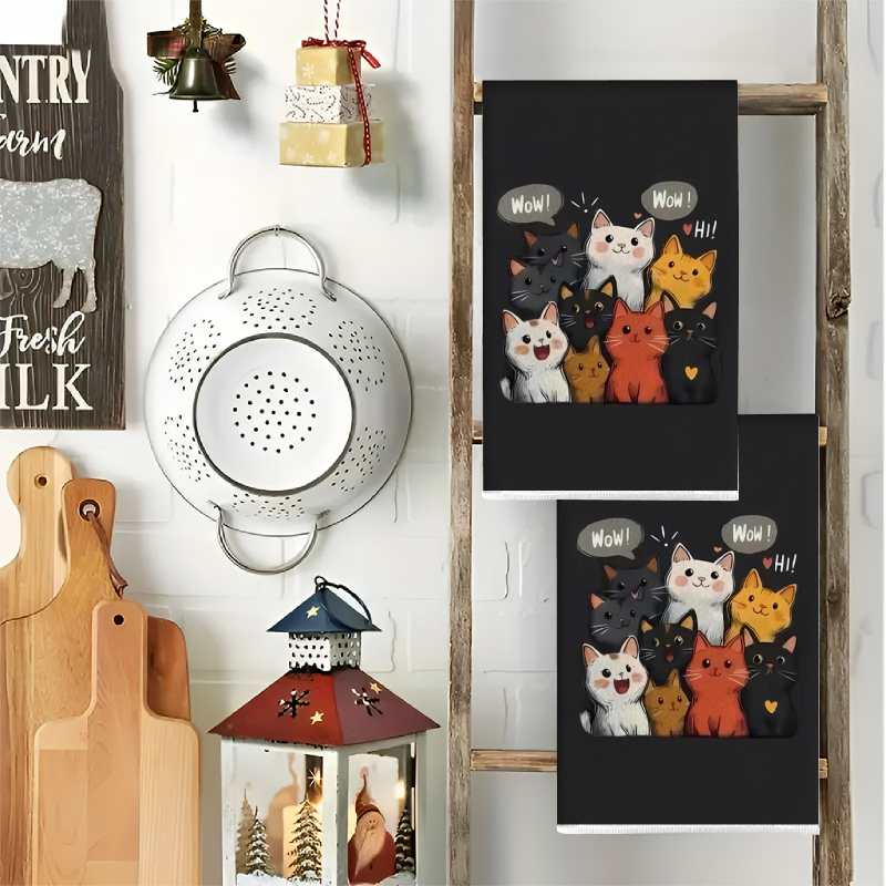 2Pcs, Black Background Cat-The - Home Cooking For Cats avis et prix