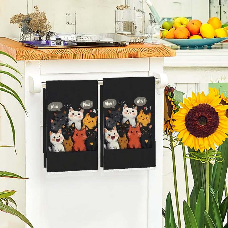 2Pcs, Black Background Cat-The - Home Cooking For Cats avis et prix