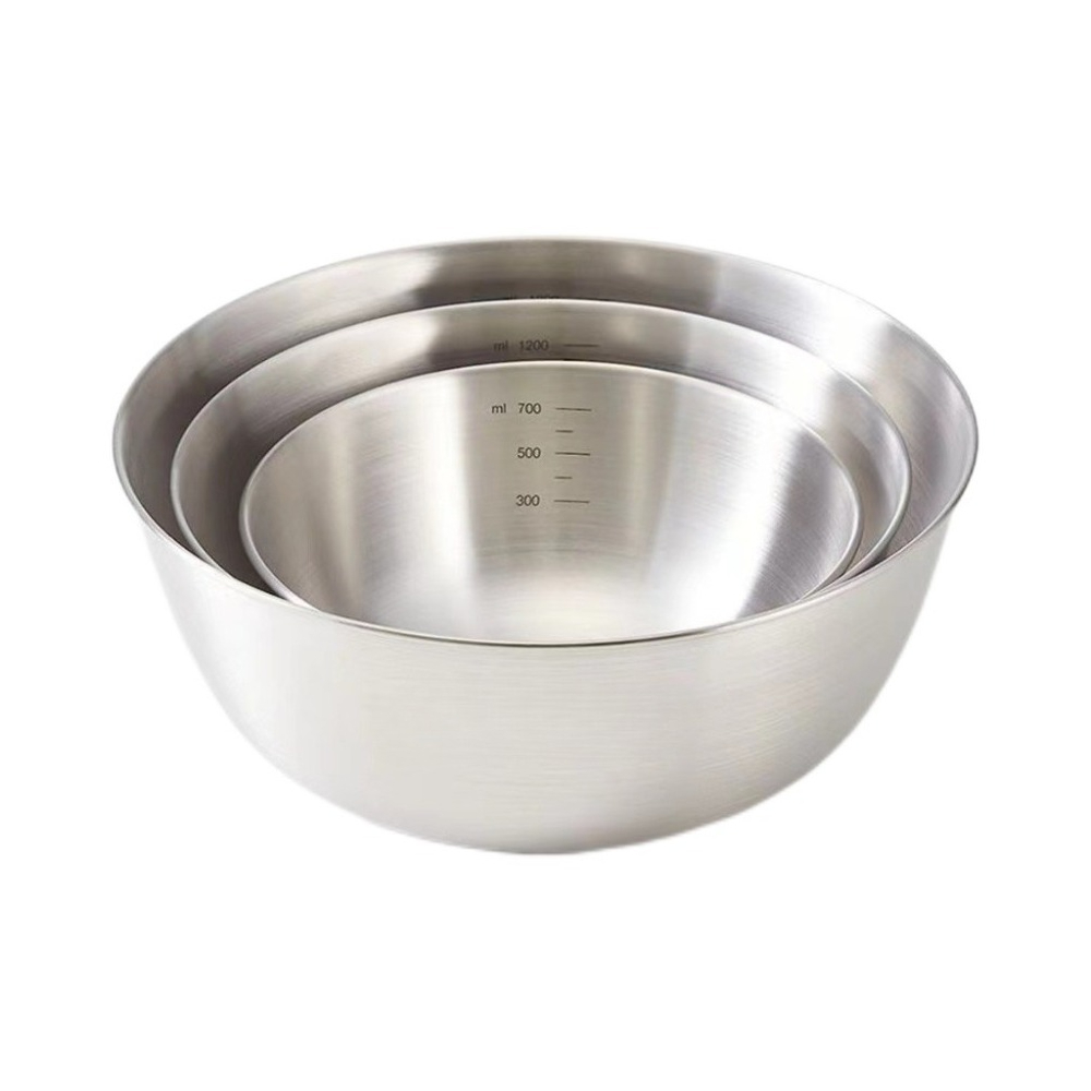 3pcs Stainless Steel Bowl Set  - Home Cooking Meals avis et prix