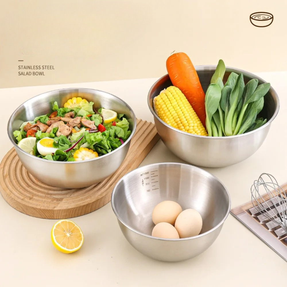 3pcs Stainless Steel Bowl Set  - Home Cooking Meals avis et prix