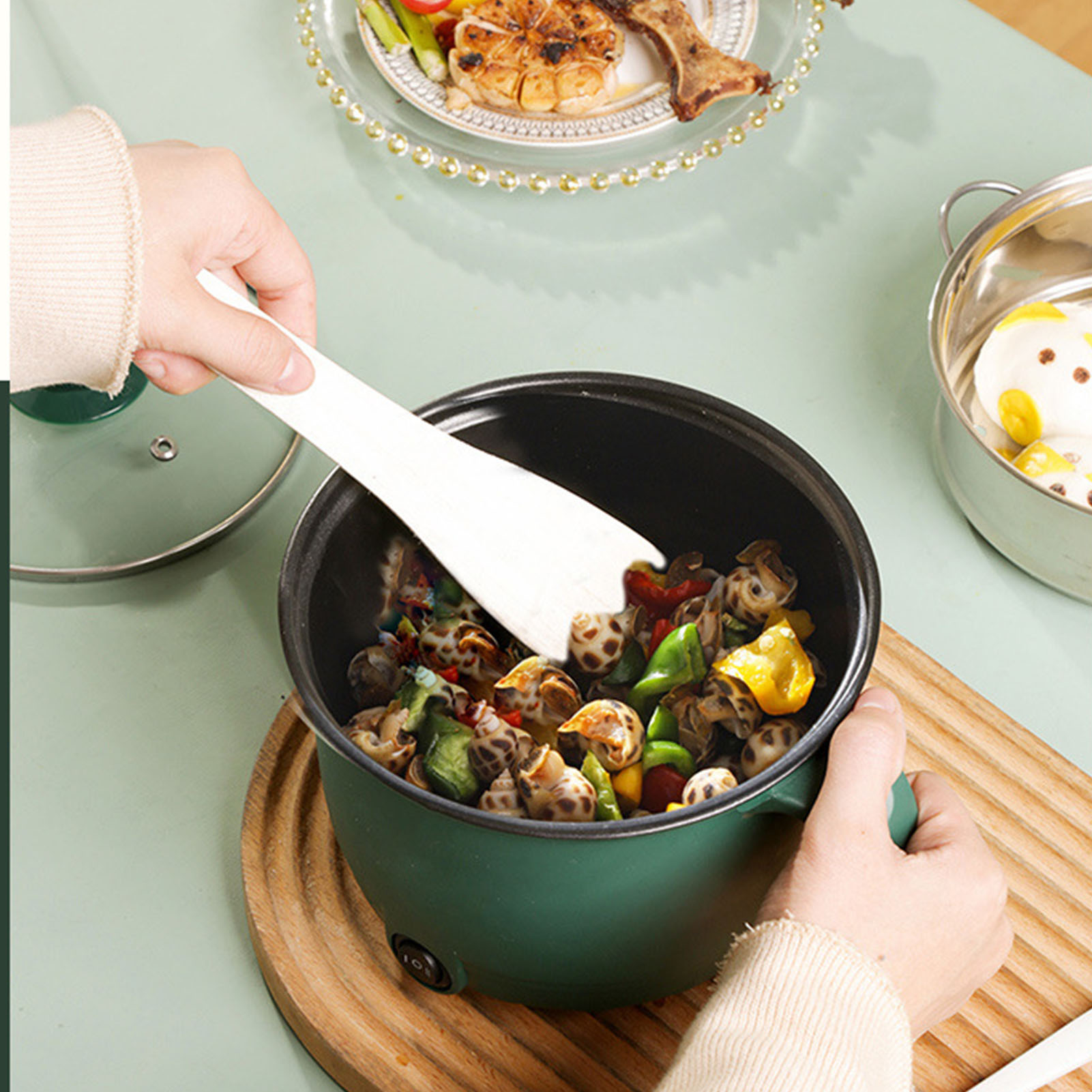 Electric Cooking Pot 1.5L 600W - Home Cooking Electric avis et prix
