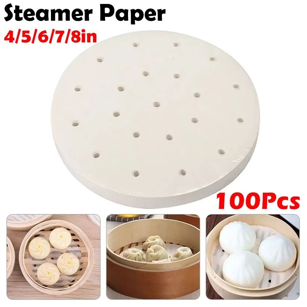 100Pcs Steamed Paper Steamed B - Home Cooking Help avis et prix